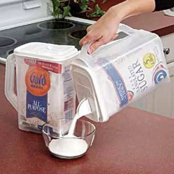 Flour Sugar Container- 4 Quart All Purpose Kitchen Organization and Storage USA - Picture 3 of 8